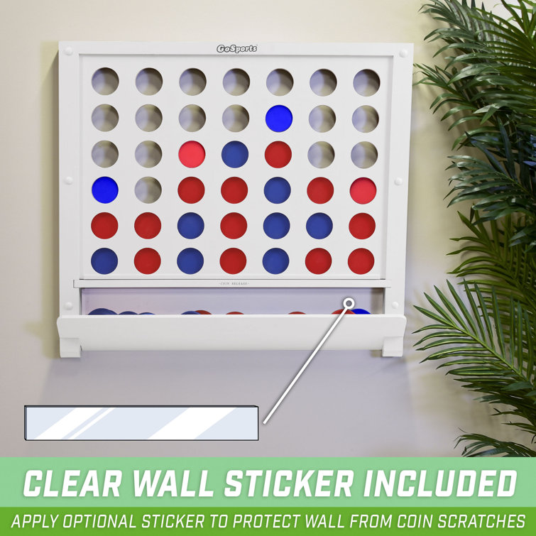 Gosports Wall Mounted Giant 4 In A Row Game - Jumbo 4 Connect